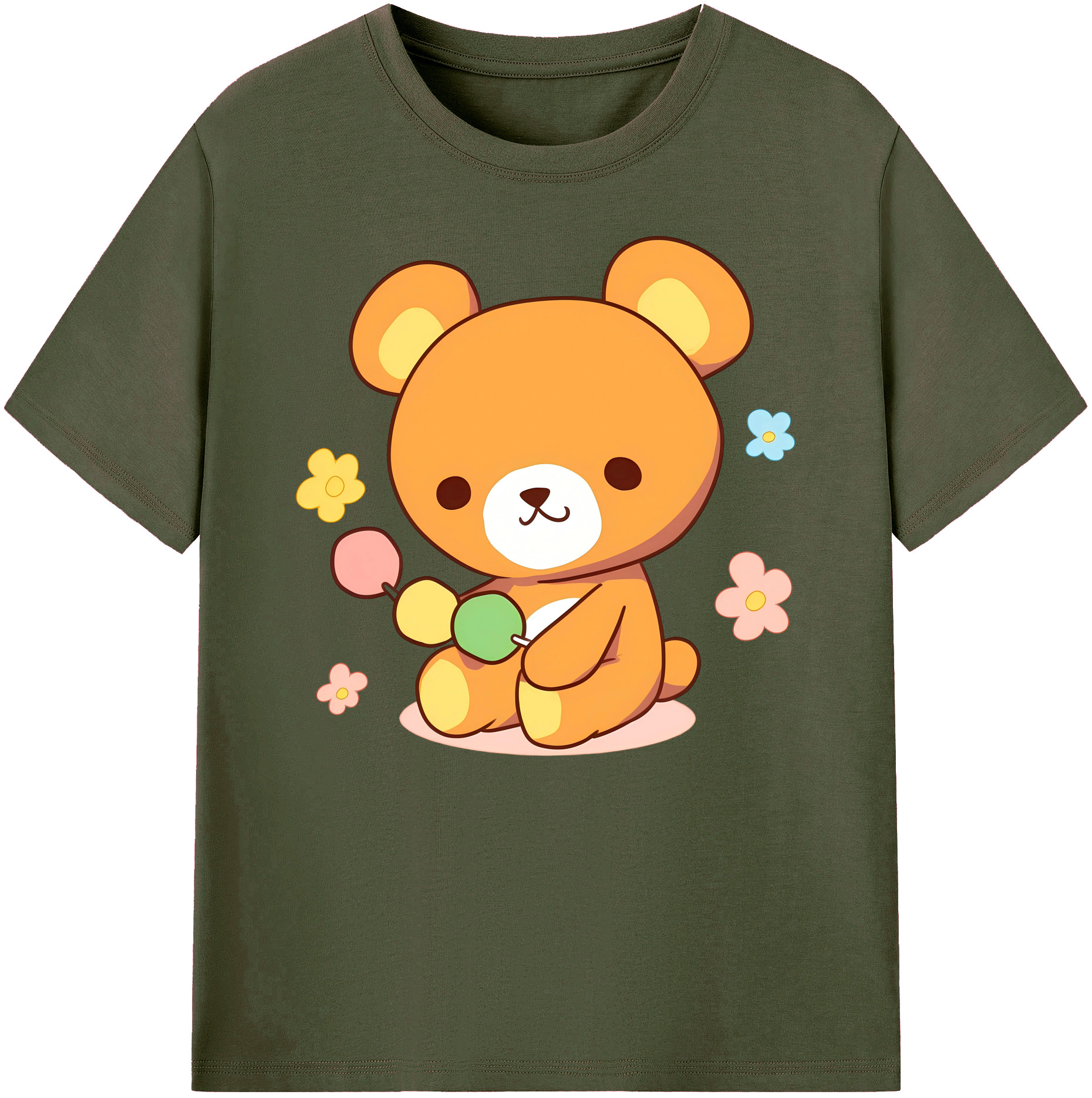 （画像用） リラックマ リラックマ キイロイトリ Rilakkuma Korilakkuma Kiiroitori 綿100％ メンズ半袖Tシャツ｜肌触りやわらか＆通気性